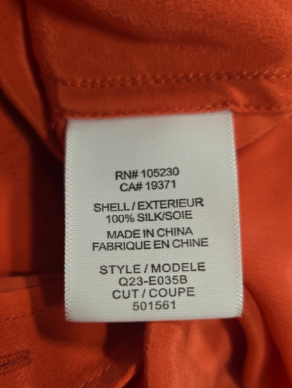 Equipment-100% silk Coral Button-Up Shirt-FLAWED-Size X-Small - Picture 14 of 16
